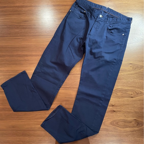 Casual blue pants - Massimo Dutti - Picture 1 of 6